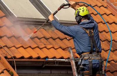 Démoussage et hydrofuge de toiture à Rocquefort